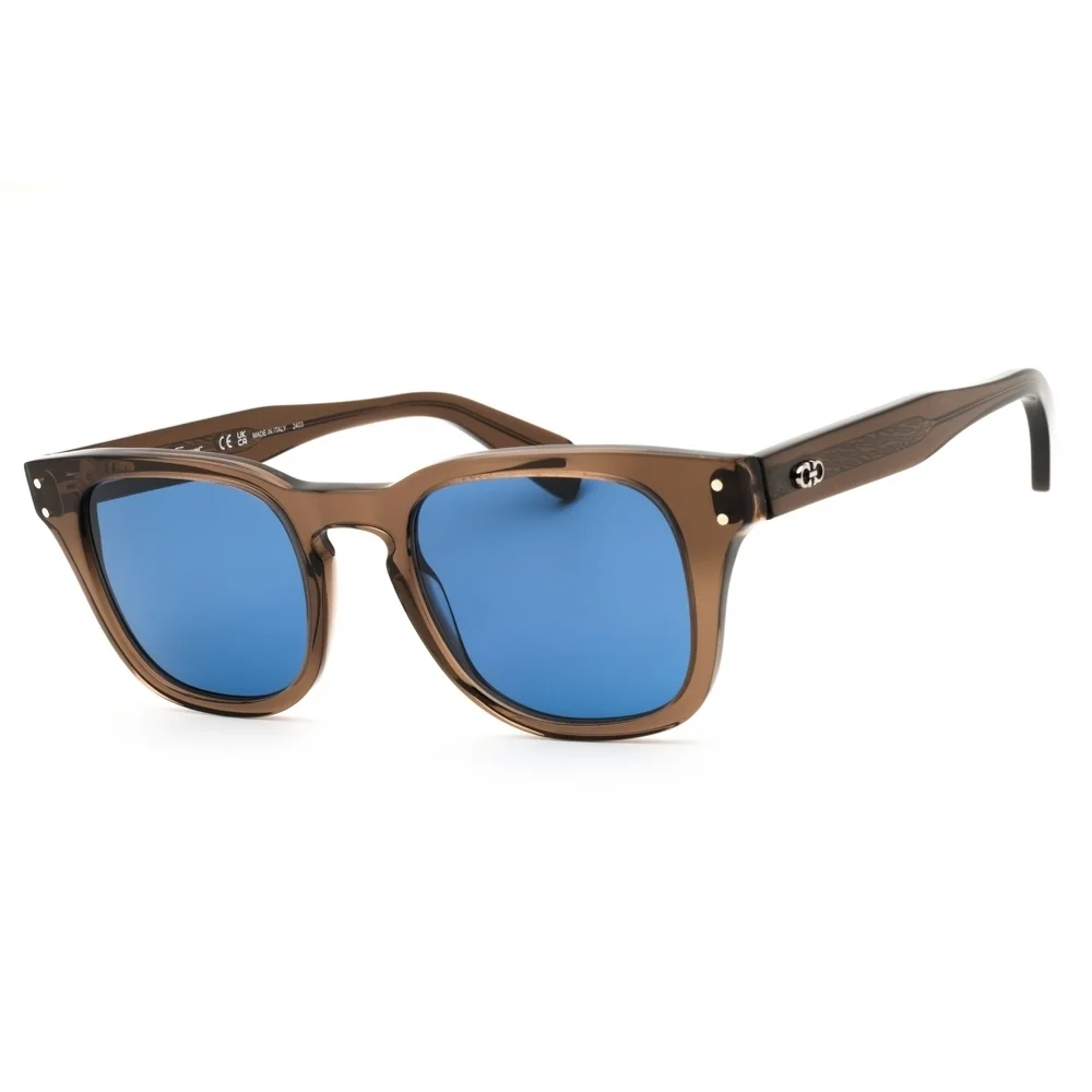 Salvatore Ferragamo SF1057S Sunglasses Brown Transparent Acetate Rectangle